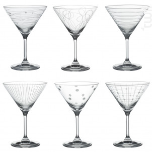 Coffret De 6 Verres À Cocktail Graphik - table passion -  - 
