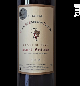 Cuvée du Père - Château Clos Saint-Emilion Philippe - 2022 - Rouge