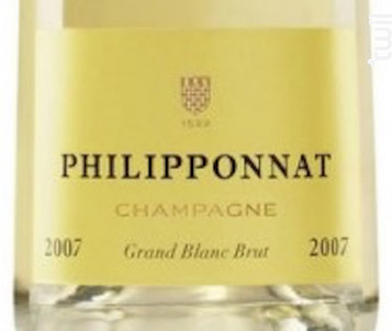Grand Blanc Brut Millésimé - Champagne Philipponnat - 2009 - Effervescent