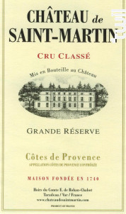 Grande Réserve - Château de Saint-Martin - 2021 - Rosé