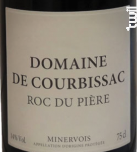 ROC DU PIERE - Domaine de Courbissac - 2014 - Rouge