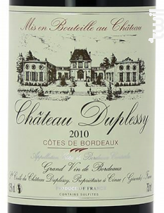 Château Duplessy - Château Duplessy - 2010 - Rouge