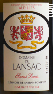 Saint Louis - Domaine de Lansac - 2022 - Blanc