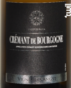 Crémant de Bourgogne - Vignoble Angst - Non millésimé - Effervescent