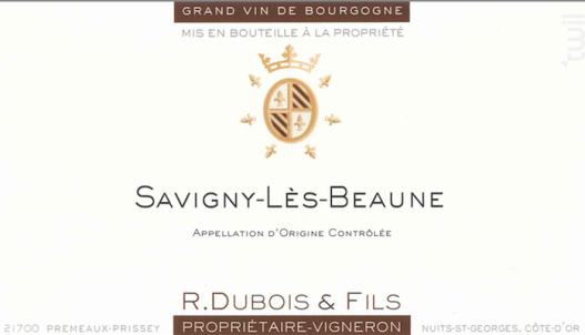 Savigny-Lès-Beaunes - Domaine R. Dubois et Fils - 2013 - Rouge