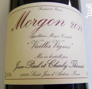 Morgon Vieilles Vignes - Charly Thévenet - 2020 - Rouge