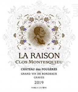 La Raison • Rouge Fougères - Château des Fougères Clos Montesquieu - 2019 - Rouge