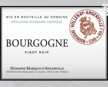 Bourgogne - Domaine Marquis d'Angerville - 2018 - Rouge