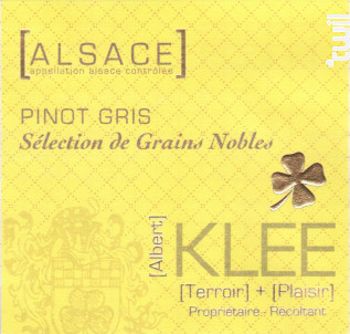 Sélection de Grains Nobles - Albert Klee - 2015 - Blanc
