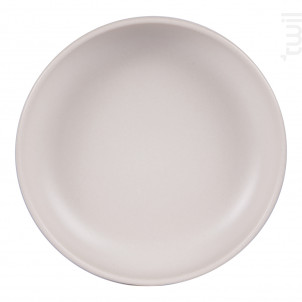 Assiette Creuse Uno Crème 22 Cm lot De 6 - table passion -  - 