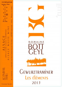 Gewurztraminer Les Eléments - Domaine BOTT GEYL - 2018 - Blanc