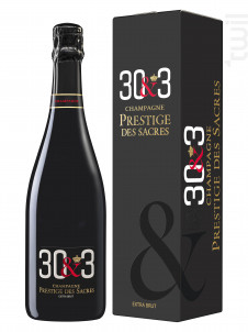 Cuvée Extra-Brut 30&3 - Champagne Prestige des Sacres - Non millésimé - Effervescent