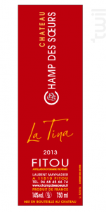 La Tina - Château Champ des Soeurs - 2018 - Rouge