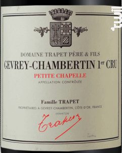 Gevrey-Chambertin 1er Cru Petite Chapelle - Domaine Trapet - 2018 - Rouge