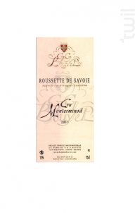 Roussette de Savoie Cru Monterminod - Domaine G&G Bouvet - 2015 - Blanc