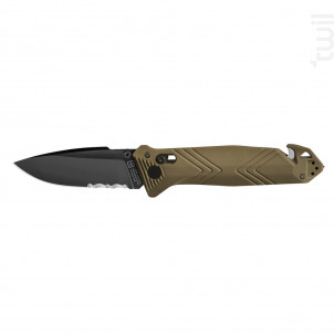 Couteau De Poche Cac Serration Kaki - Tarrerias Bonjean -  - 