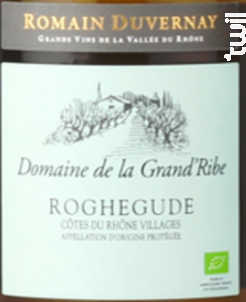 Domaine de la Grand'Ribe Rochegude Bio - Romain Duvernay - 2022 - Blanc