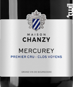 Mercurey • Premier Cru • Clos Voyens - Maison Chanzy - 2018 - Rouge