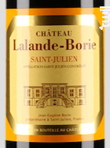 Château Lalande Borie - Château Lalande Borie - 2017 - Rouge