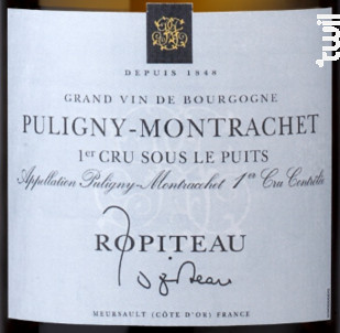 Puligny-Montrachet Premier Cru Sous Le Puits - Ropiteau Frères - 2022 - Blanc