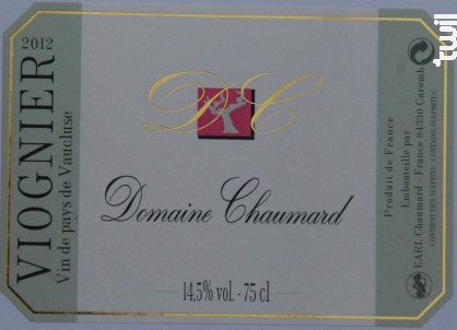 Viognier - Domaine Chaumard - 2014 - Blanc