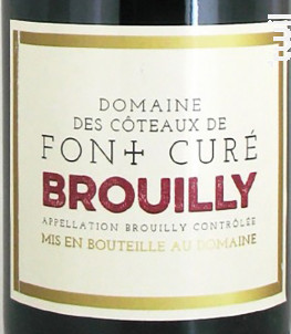 Domaine De Font Curé - J.M Aujoux - 2019 - Rouge