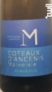 Parcelles - Coteaux d’Ancenis Malvoisie - Domaine Merceron-Martin - 2020 - Blanc