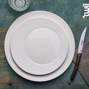 Assiette Plate Ellipse 28 Cm lot De 6 - table passion -  - 