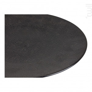 Assiette Plate Vésuvio Noir 27 Cm lot De 6 - table passion -  - 