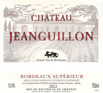 CHÂTEAU JEANGUILLON - Château Jeanguillon - 2012 - Rouge