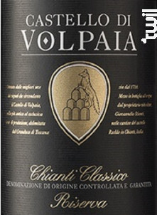 Chianti Classico Riserva DOCG - CASTELLO DI VOLPAIA - 2021 - Rouge