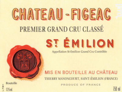 Château Figeac - Château Figeac - 2003 - Rouge