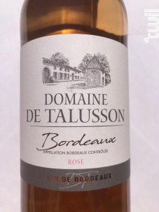 DOMAINE DE TALUSSON - Domaine de Talusson - 2021 - Rosé