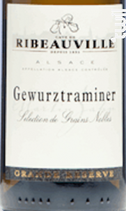 Gewurztraminer Sélection de Grains Nobles - Cave de Ribeauvillé - 2012 - Blanc
