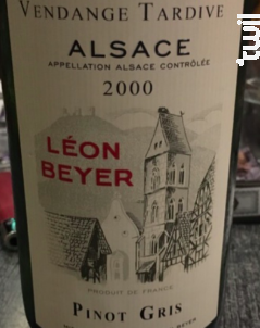 Pinot Gris - Léon Beyer - 1985 - Blanc