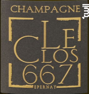 Cuvée Clos 667 - Extra Brut - Champagne Patrick Boivin - 2009 - Effervescent