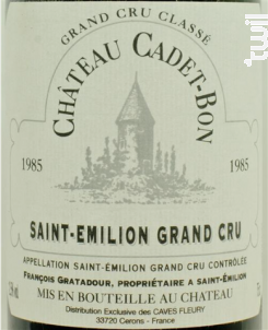 Château Cadet-Bon - Château Cadet-Bon - 1985 - Rouge
