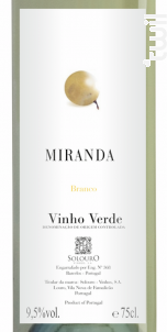 Miranda Vinho Verde - Miranda - 2016 - Effervescent