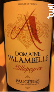 Millepeyres - Domaine Valambelle - 2016 - Rouge