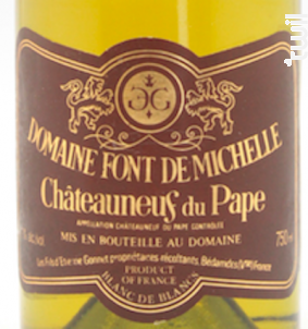 Domaine Font De Michelle - Domaine Font De Michelle - 2003 - Blanc