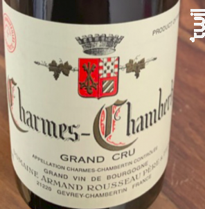 Charmes-Chambertin Grand Cru - Armand Rousseau Père & Fils - 2008 - Rouge