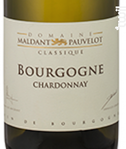 BOURGOGNE CHARDONNAY - Domaine Maldant - Pauvelot - 2022 - Blanc