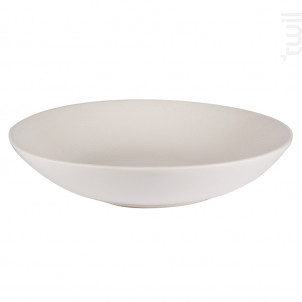 Grande Assiette Creuse Vésuvio Blanc 25 Cm lot De 6 - table passion -  - 