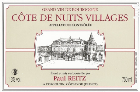 Côte de Nuits Villages - Maison Paul Reitz - 2017 - Rouge