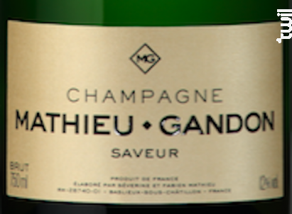 Saveur - Champagne Mathieu-Gandon - Non millésimé - Effervescent