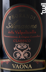 Amarone Classico Pegrandi - Vaona - 2006 - Rouge