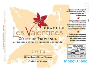 Les Valentines - Château les Valentines - 2023 - Blanc