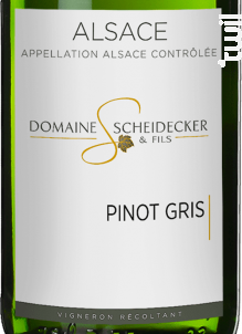 Pinot Gris - Scheidecker et Fils - 2019 - Blanc