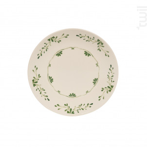 Assiette Plate Appoline Verte 27 Cm lot De 6 - table passion -  - 
