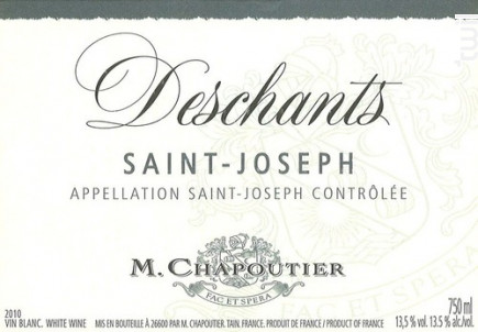 Deschants - Maison M. Chapoutier - 1997 - Blanc